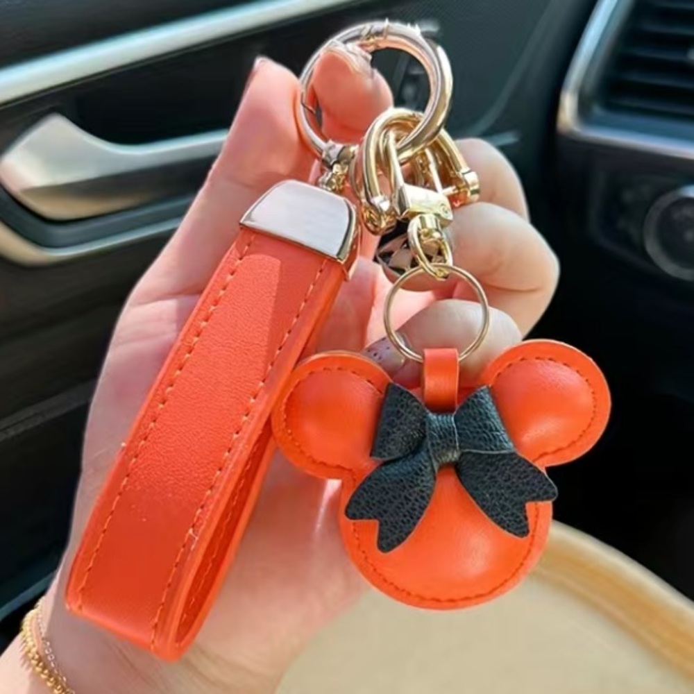 Minnie Mouse Wristlet Key Chain Bag Charm